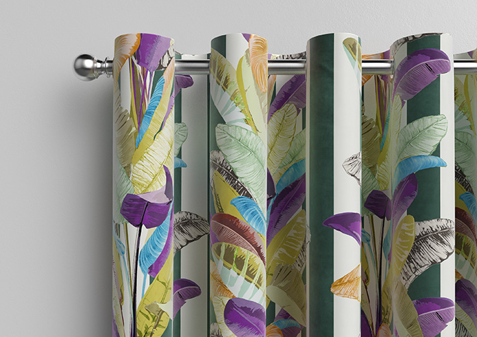 Palm Springs, Green Stripe - Made To Measure Curtains - Image 12